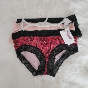 🥀JESSICA SIMPSON BRAND NEW 3-PACK BOYBRIEF FIT PANTIES SIZE M